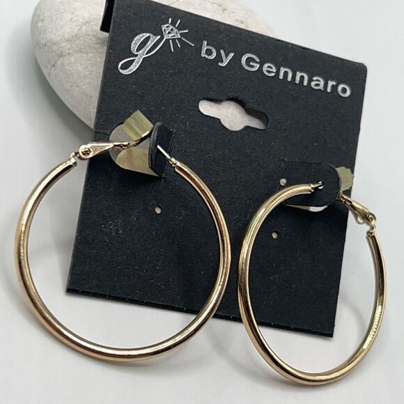 G by Gennaro Classic GOld HoopsEarrings $16ea / 3 for $25  3623 - Picture 6 of 6